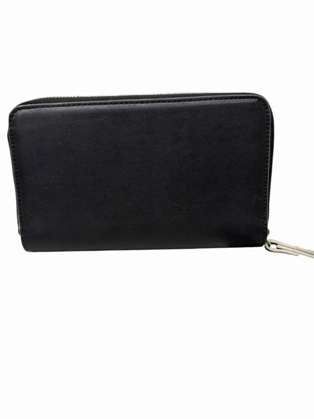 Vera Bradley Black Snakeskin Women's Wristlet Wallet Zip & Snap Closure